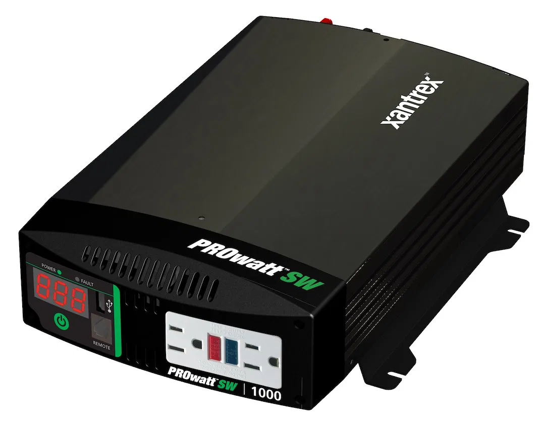 806-1220 – XANTREX LLC Power Inverter, Inverts 12 Volt DC To 120 Volt AC 1800 Watts Output/ 3000 Watts Surge 90 Perce...